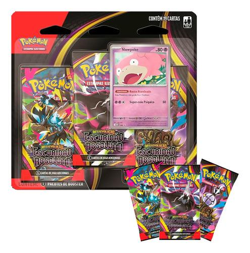 Blister Triplo Pack Escuridão Absoluta Slowpoke Pokémon