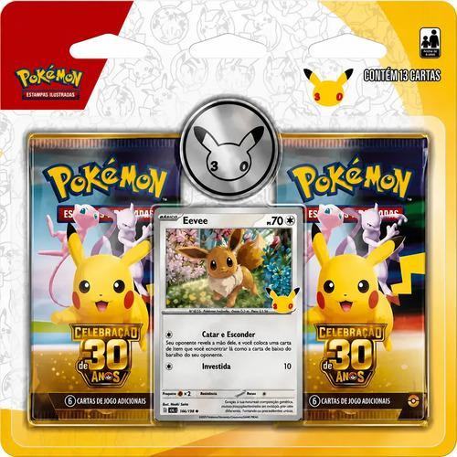 (PT-BR) Pokemon Celebração 30 Anos Blister Duplo Com Moeda Eevee